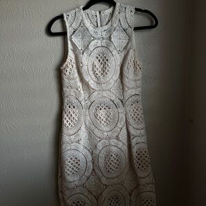 Elegant White Lace Dress